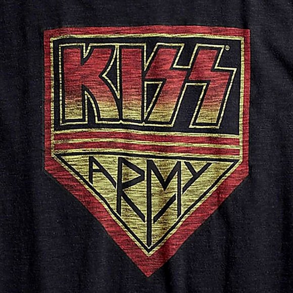 Lucky Brand Kiss Army metal rock Official T-Shirt M NWT - Picture 2 of 2